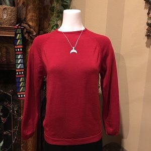 ❄️SALE! Red washable lambs wool sweater